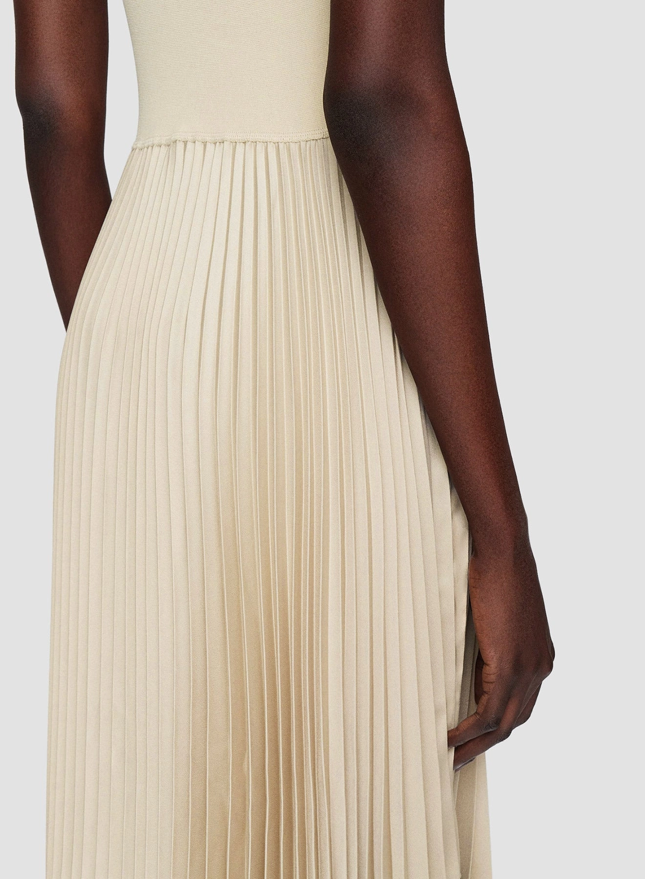 Compact Knit Structure Knit Weave Pliss Animation Dura Dress