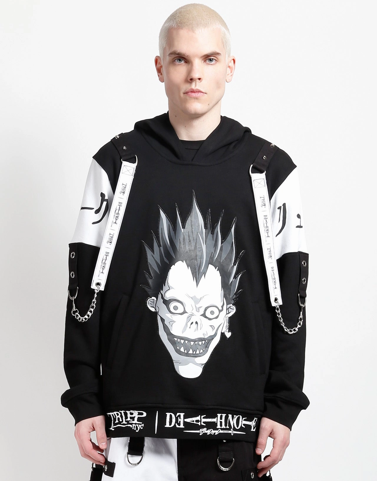 Loose Tee TRIPP NYC X DEATH NOTE - RYUK CHAIN HOODIE