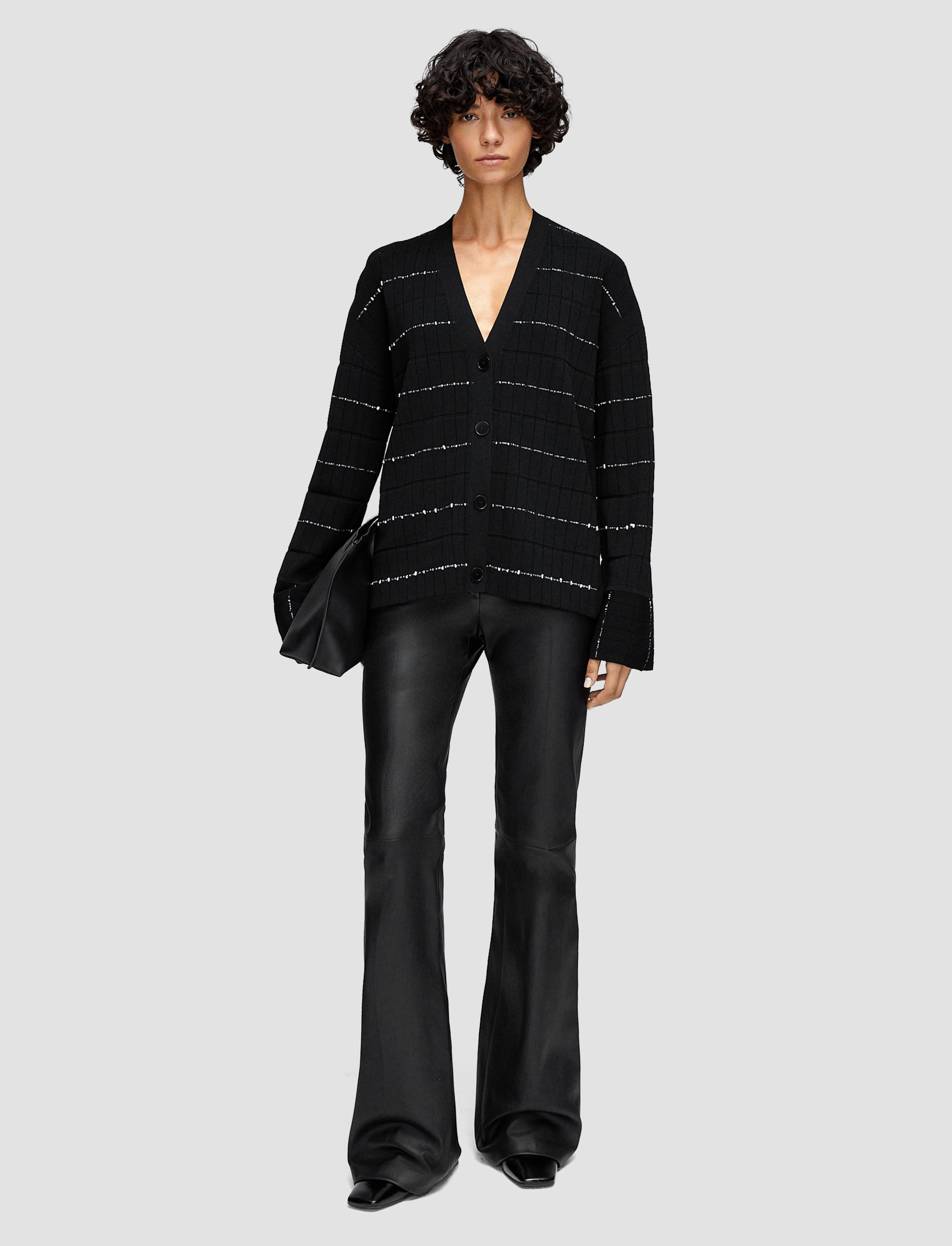 Fragmented Stripes Cardigan Workday Fit