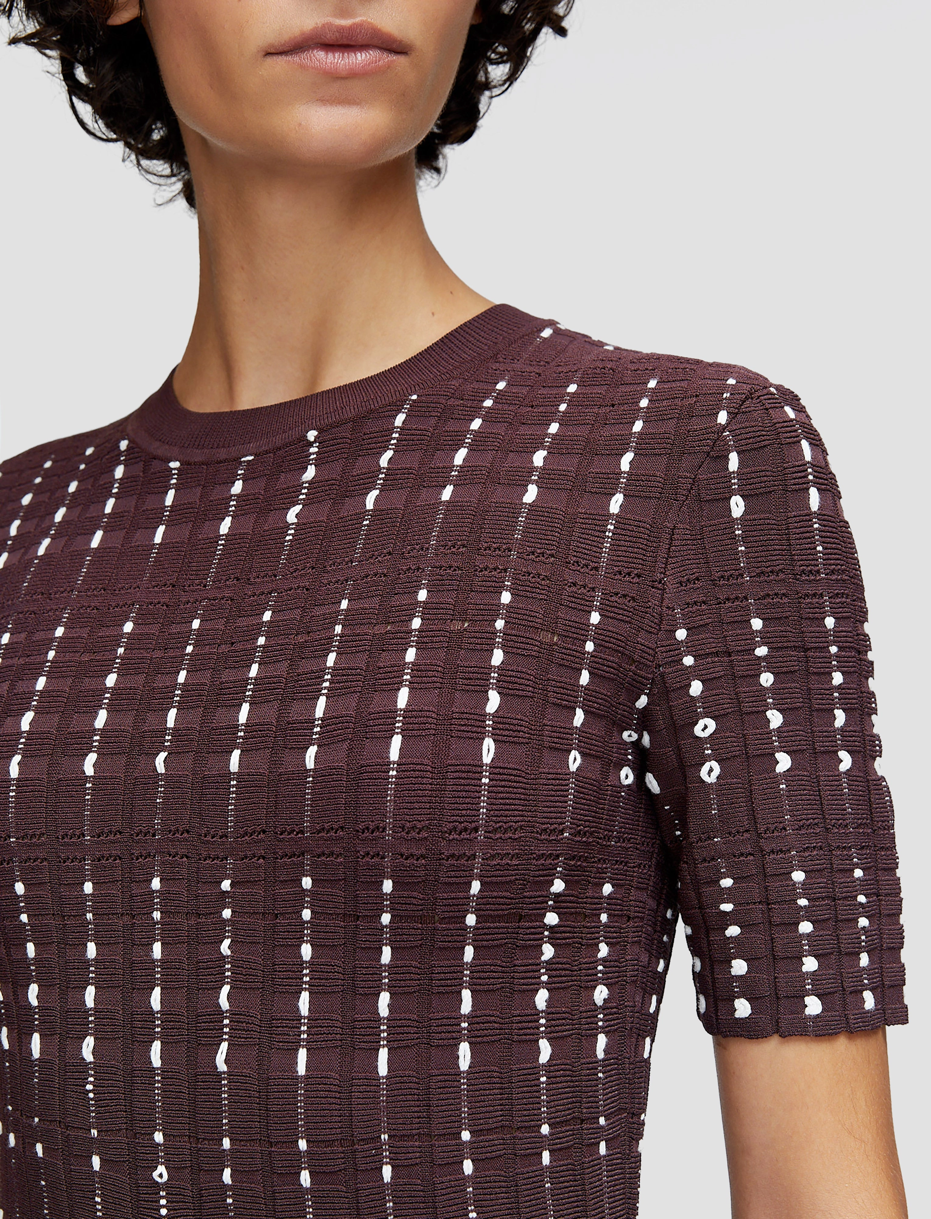 Fragmented Stripes Dress Home Outfit