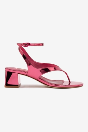 Seasonal Footwear Minimal Weight Gaia Block Sandal In French Rose Specchio