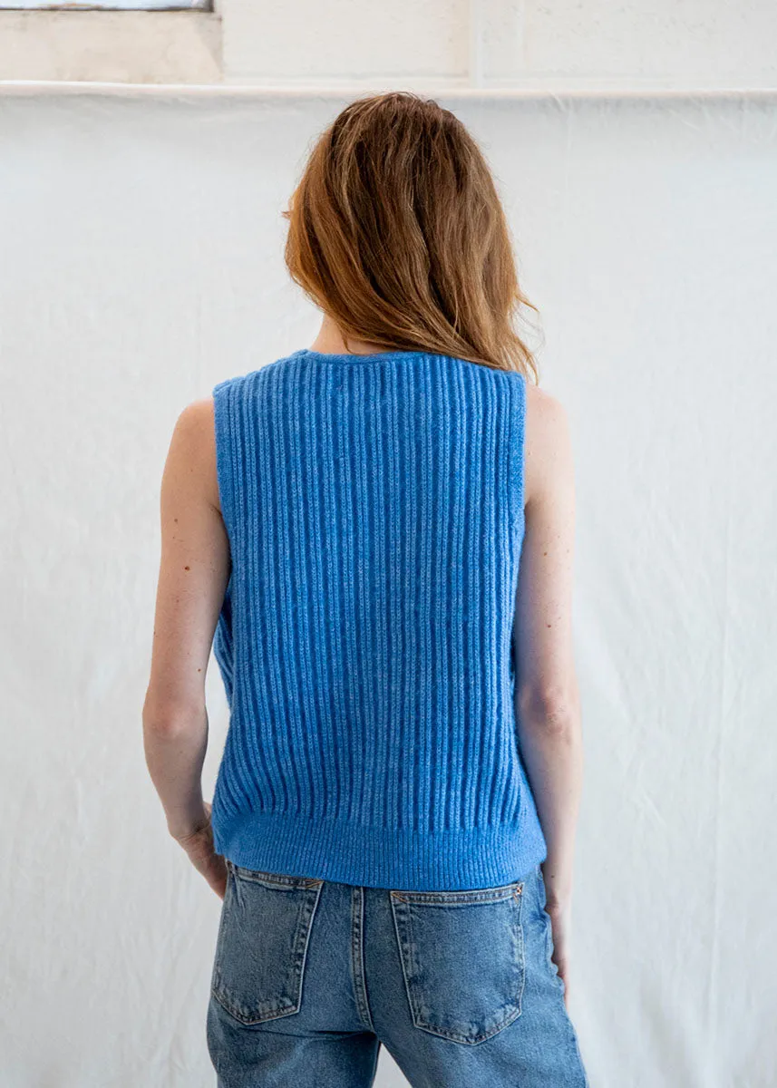 Frances Granny Vest - Blue Ultimate Layer Snuggle Layers