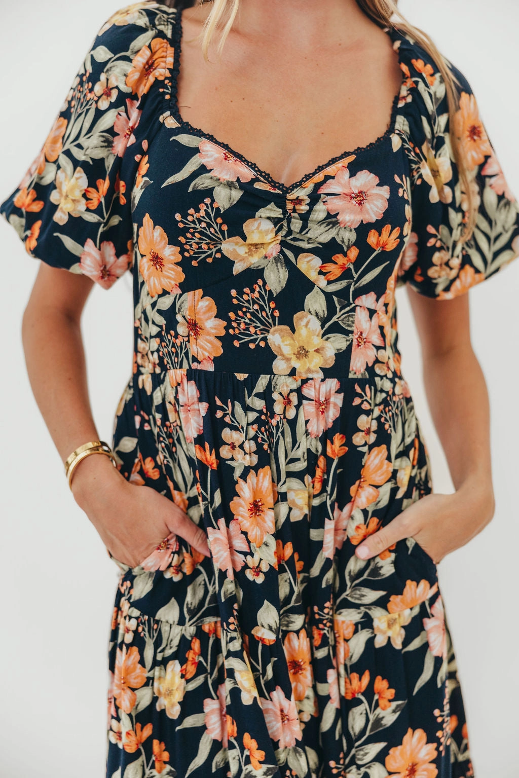 Francine Maxi Dress in Midnight Floral Fashion Fit