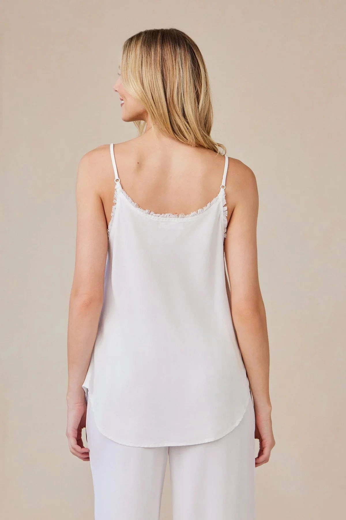 Frayed Cami Layered Panel Construction