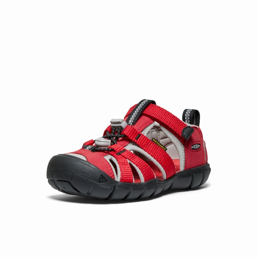 Stacked Traction Lugs Weekend Chill Little Kids' Seacamp II CNX  |  Ribbon Red/Alloy