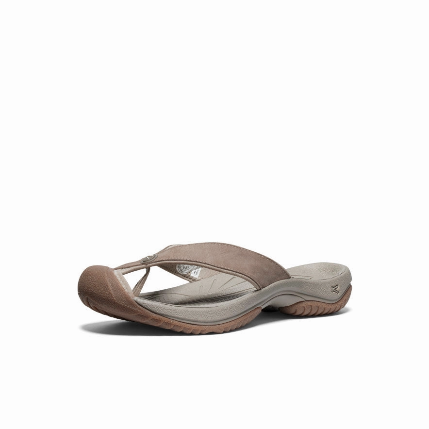 Soft Finish Men's Waimea Leather Flip-Flop  |  Brindle/Birch