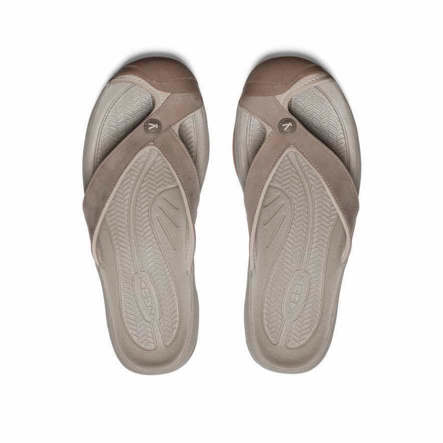 Men's Waimea Leather Flip-Flop  |  Brindle/Birch Walk Lightly