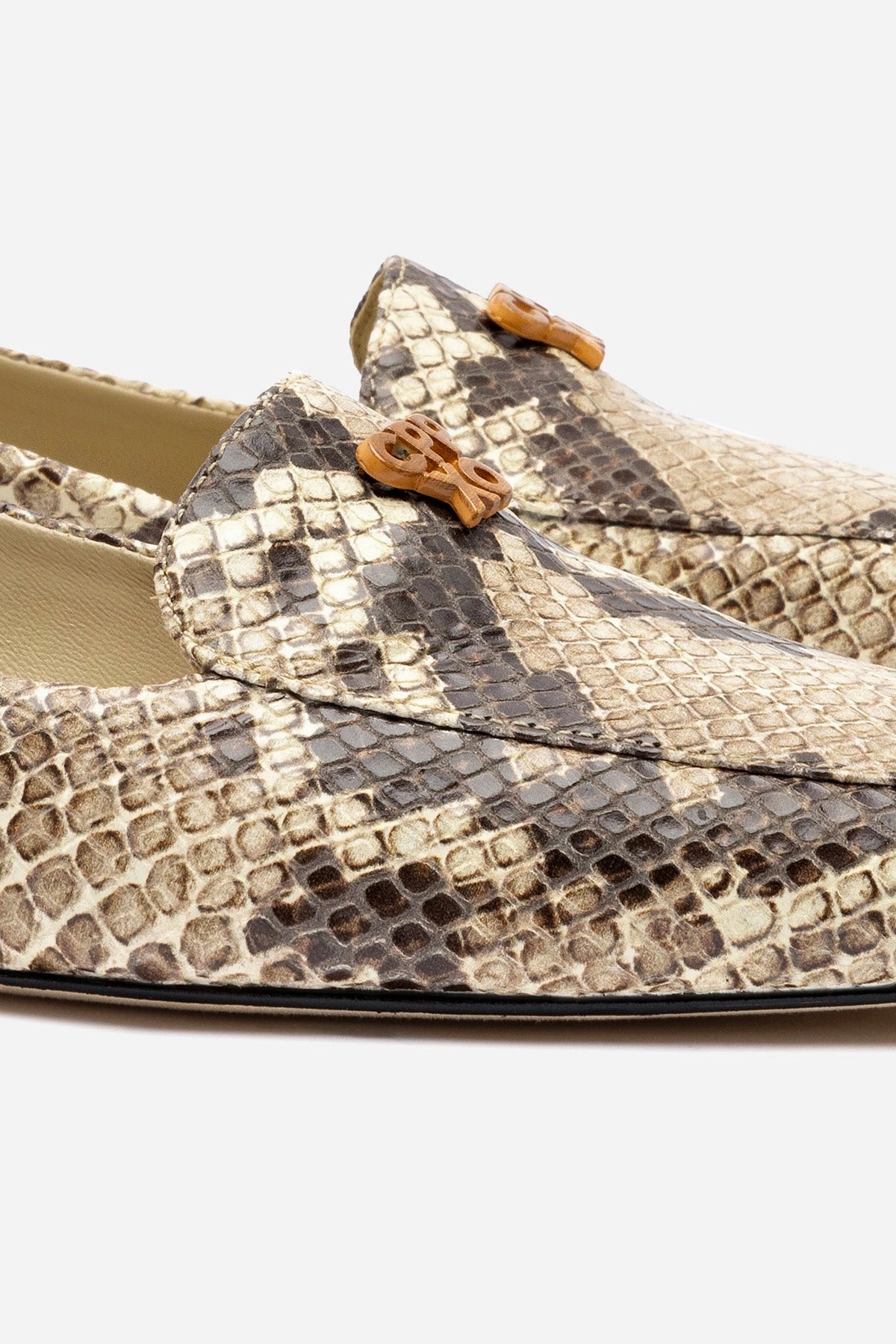 Art Corner Larroud x CPPXO Loafer In Neutral Snake Leather