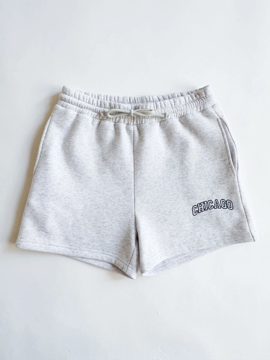 Daily Comfort Fit High Quality Material Chicago Sweatshort - Heather Grey