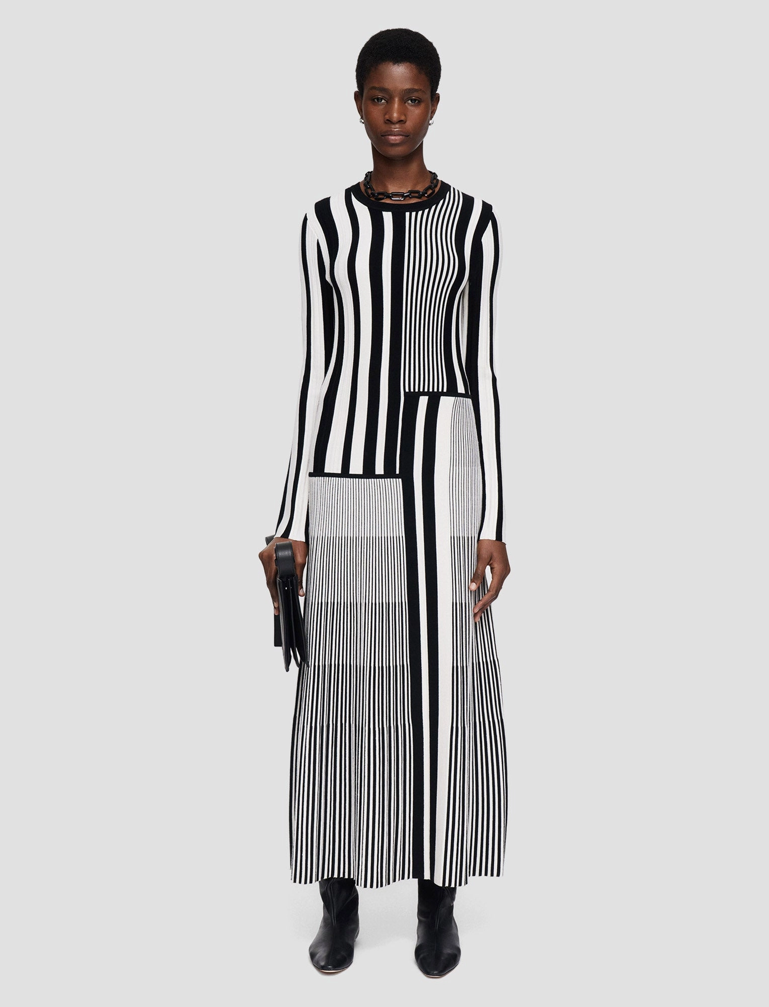 Stripes and Pleats Dress Day To Day Chic Layer