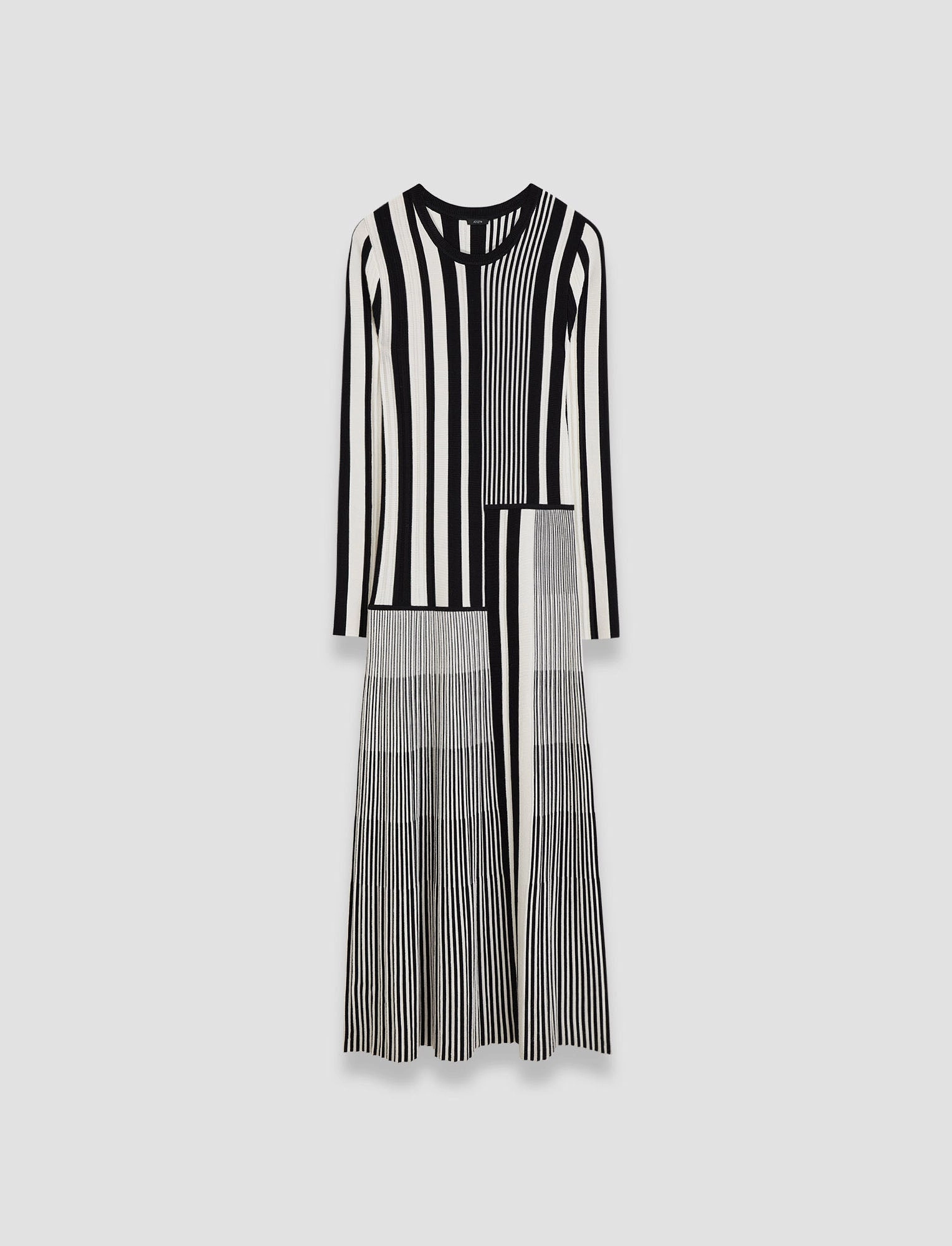 Stripes and Pleats Dress ZeroWaste Production