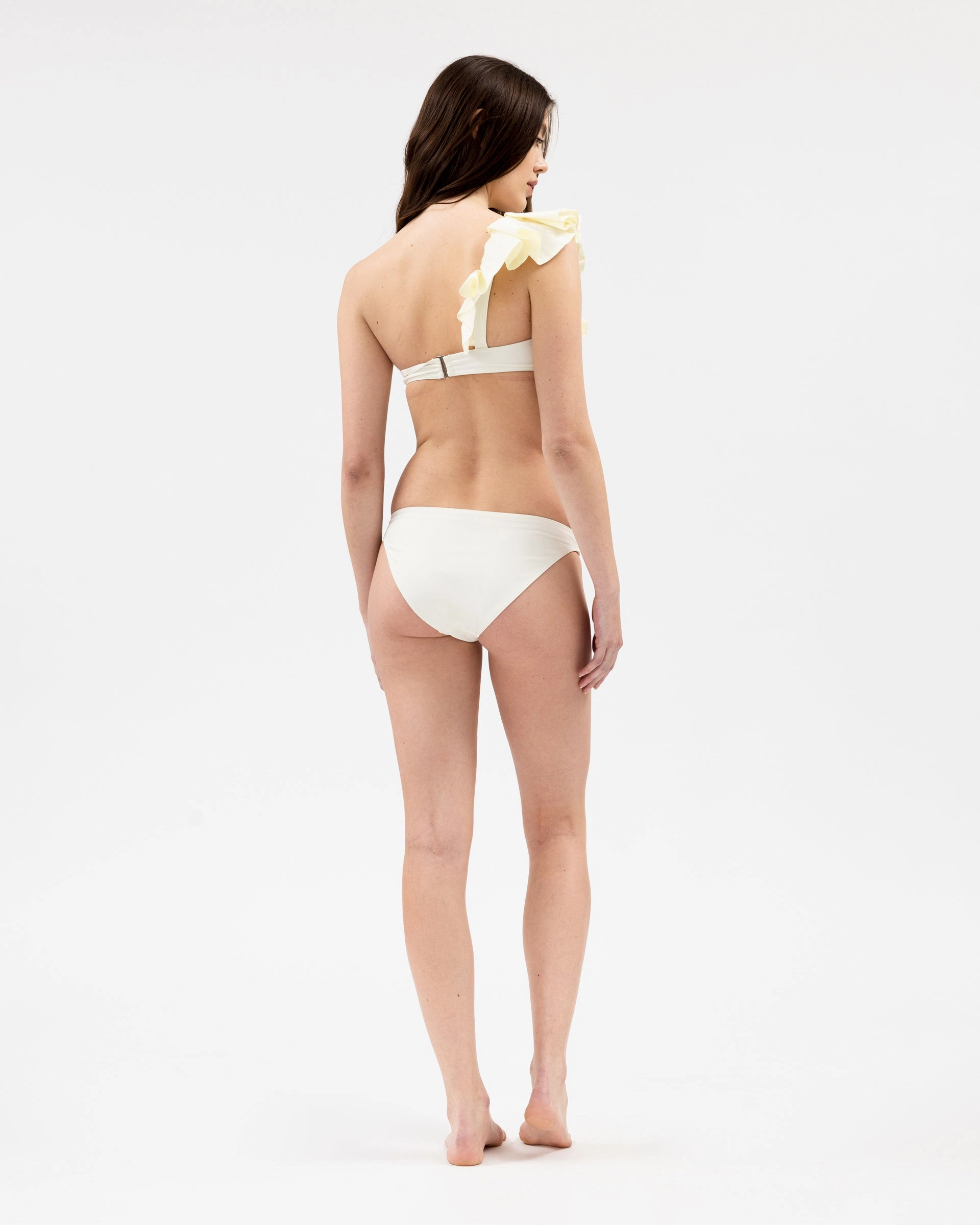 NonChafingTrim Grid Texture Fabric Sarita Bikini Top