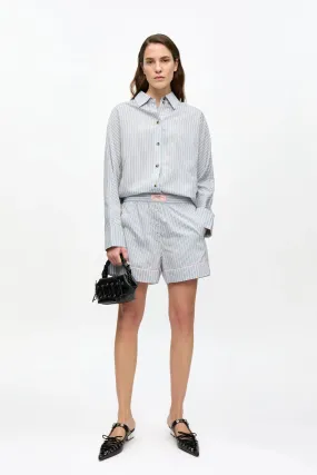 Flexible Gusset Design Striped Yarn Dyed Elasticated Shorts