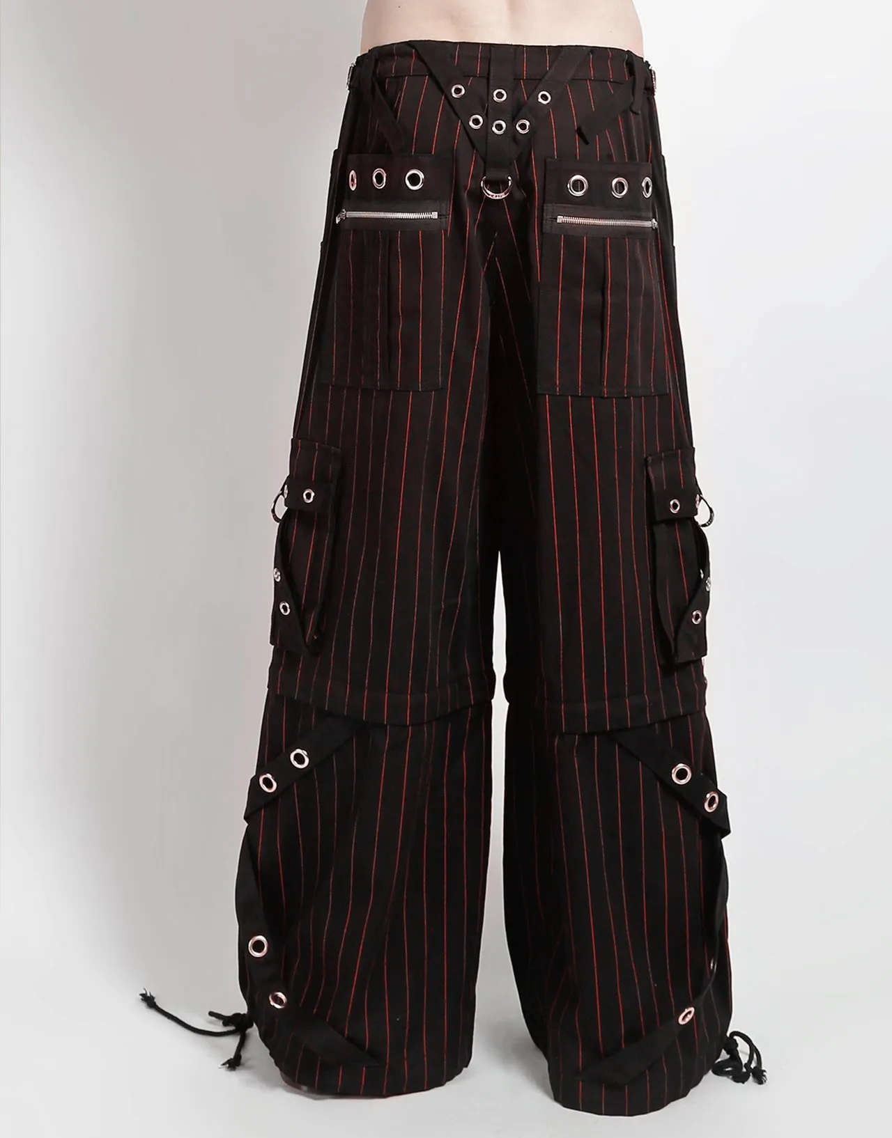 GODFATHER CHAIN PANT RED STRIPE Relaxed Fit Durable Twill