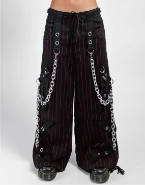 GODFATHER CHAIN PANT RED STRIPE Barrel Waist
