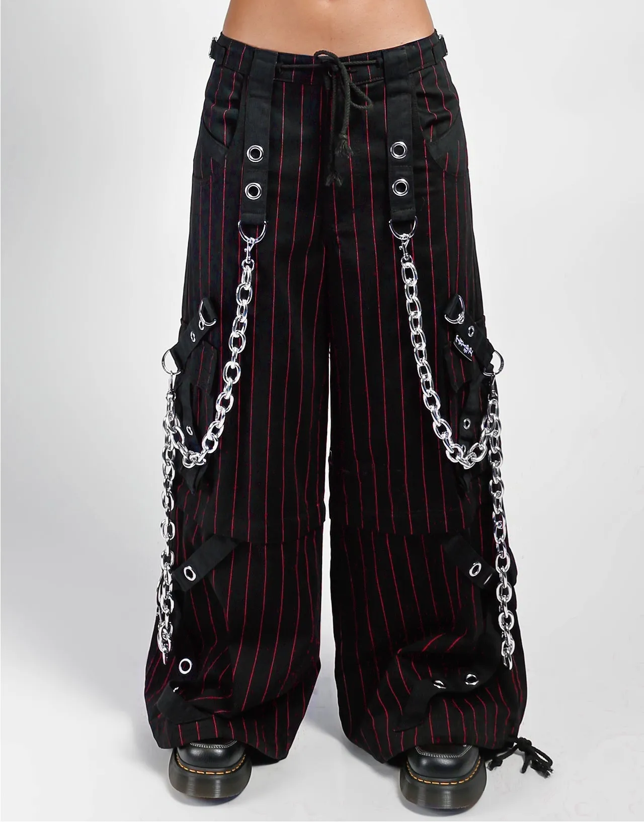 Water Repellent GODFATHER CHAIN PANT RED STRIPE