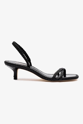 Ankle Soft Everyday Versatile Footwear Mini Annie Sandal In Black Leather