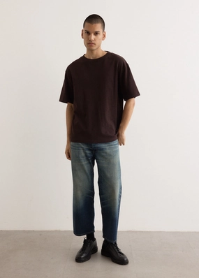 Garment Treated Denim Jeans Daily Fit Minimalist Design