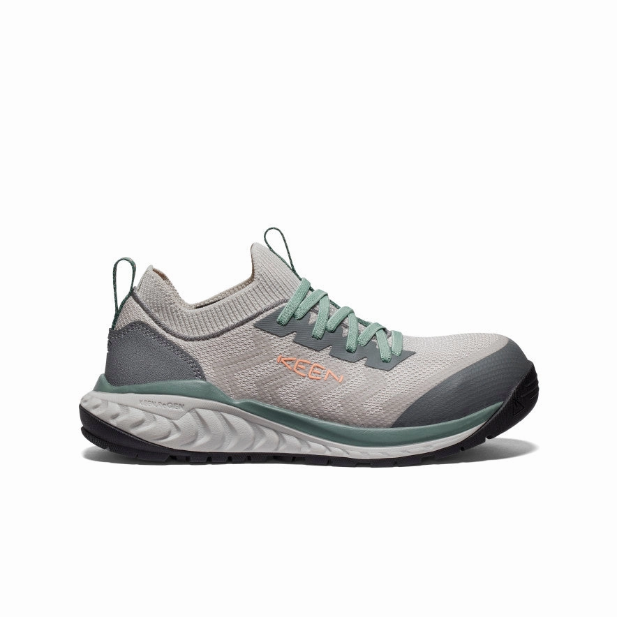 Women's Arvada Shift Work Sneaker (Carbon Toe)  |  Steel Grey/Granite Green Wear All Day