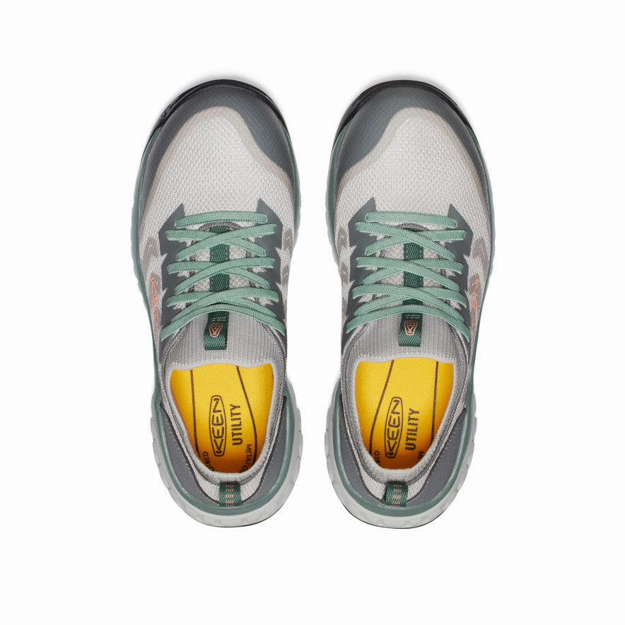 Resistant Layer All Weather Outdoor Explorer Women's Arvada Shift Work Sneaker (Carbon Toe)  |  Steel Grey/Granite Green