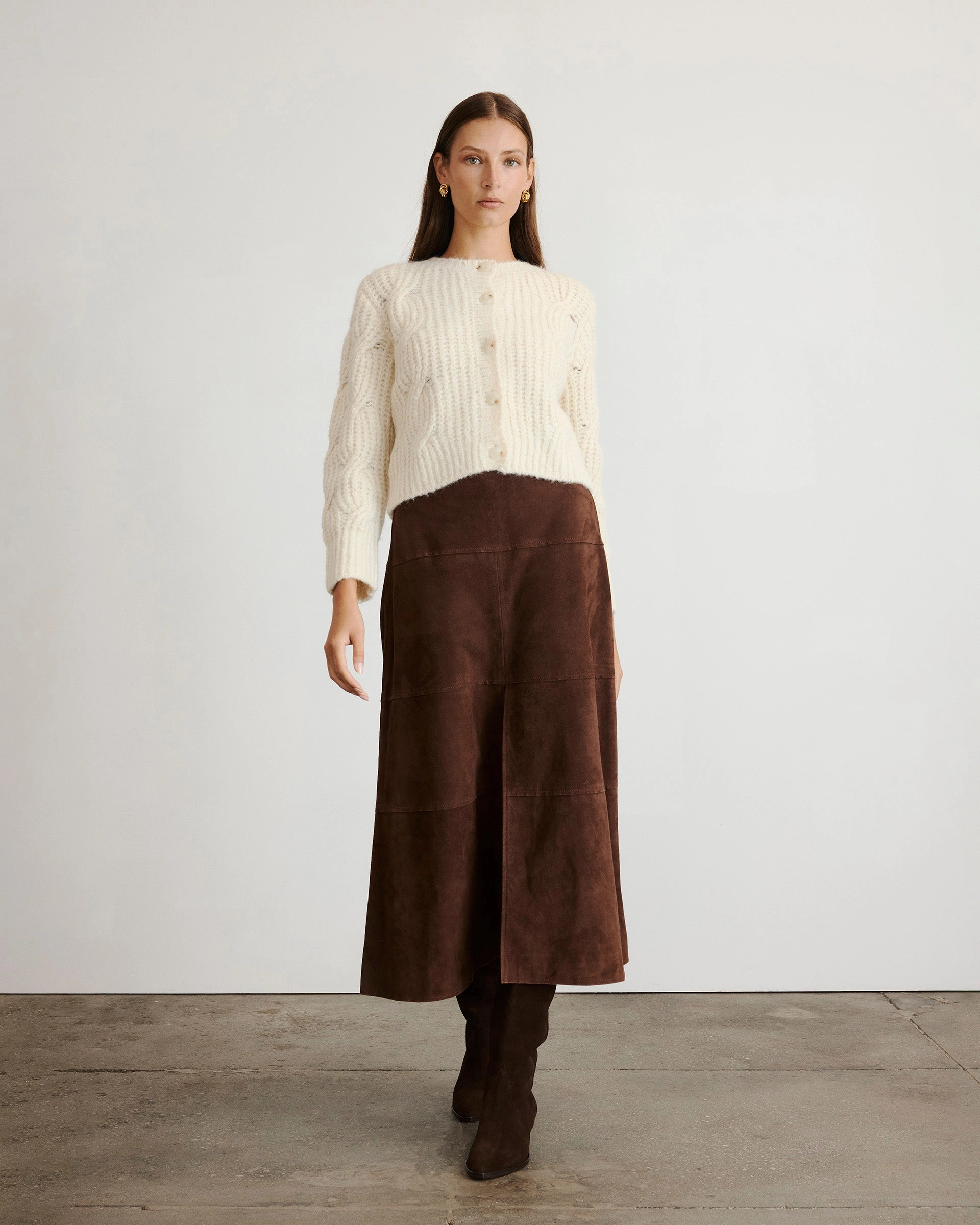 Hale Cardigan Durable Elasticity