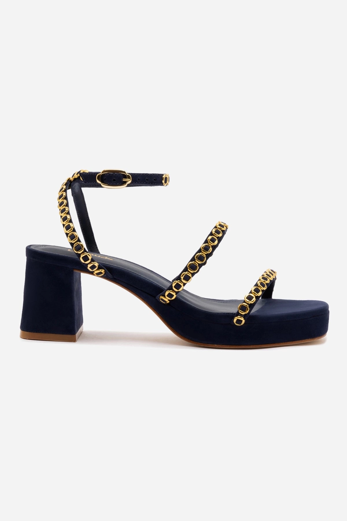 Breathable Flip-flops Gio Milanina Sandal In Navy Suede