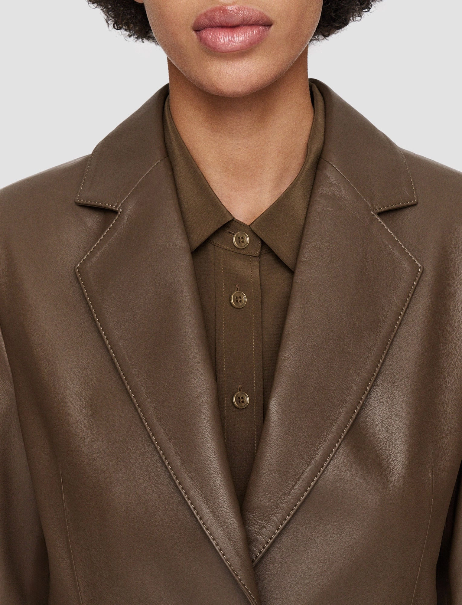 Glenview Nappa Leather Jacket Sleek Finish