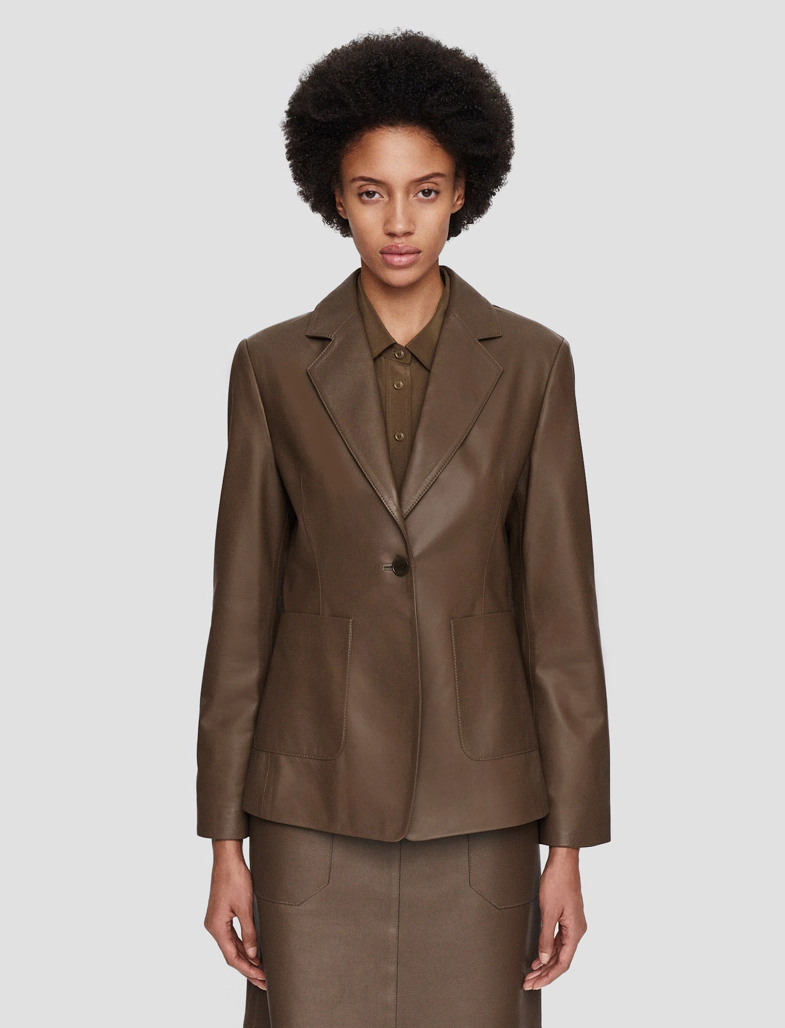 Elegant Moisture Wicking Lining Glenview Nappa Leather Jacket