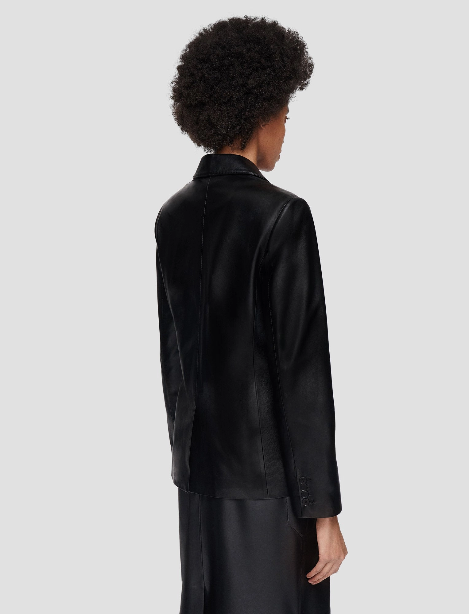 Oversized Glenview Nappa Leather Jacket