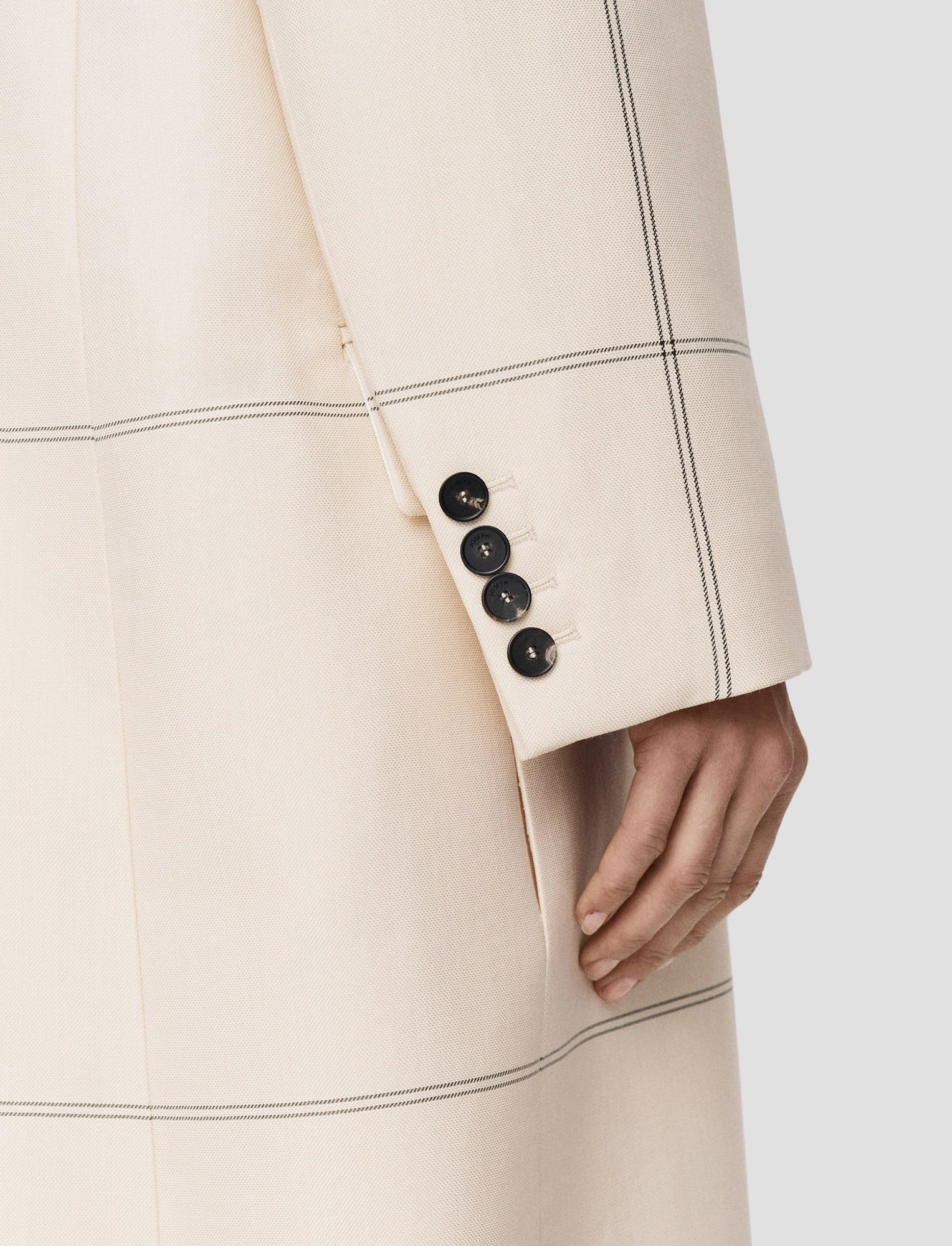 Fire Retardant Treated Fabric Wool Tartan Lalo Coat