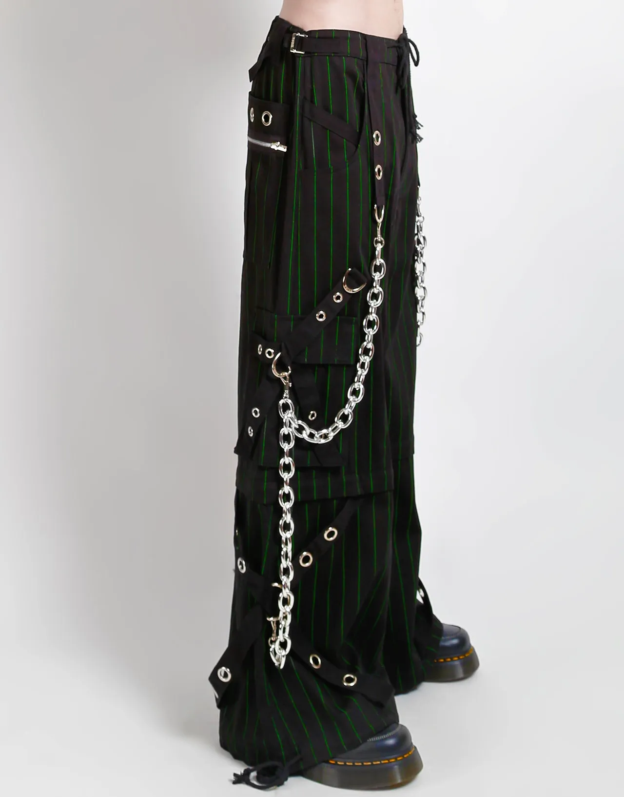 GODFATHER CHAIN PANT GREEN STRIPE Movement Ease