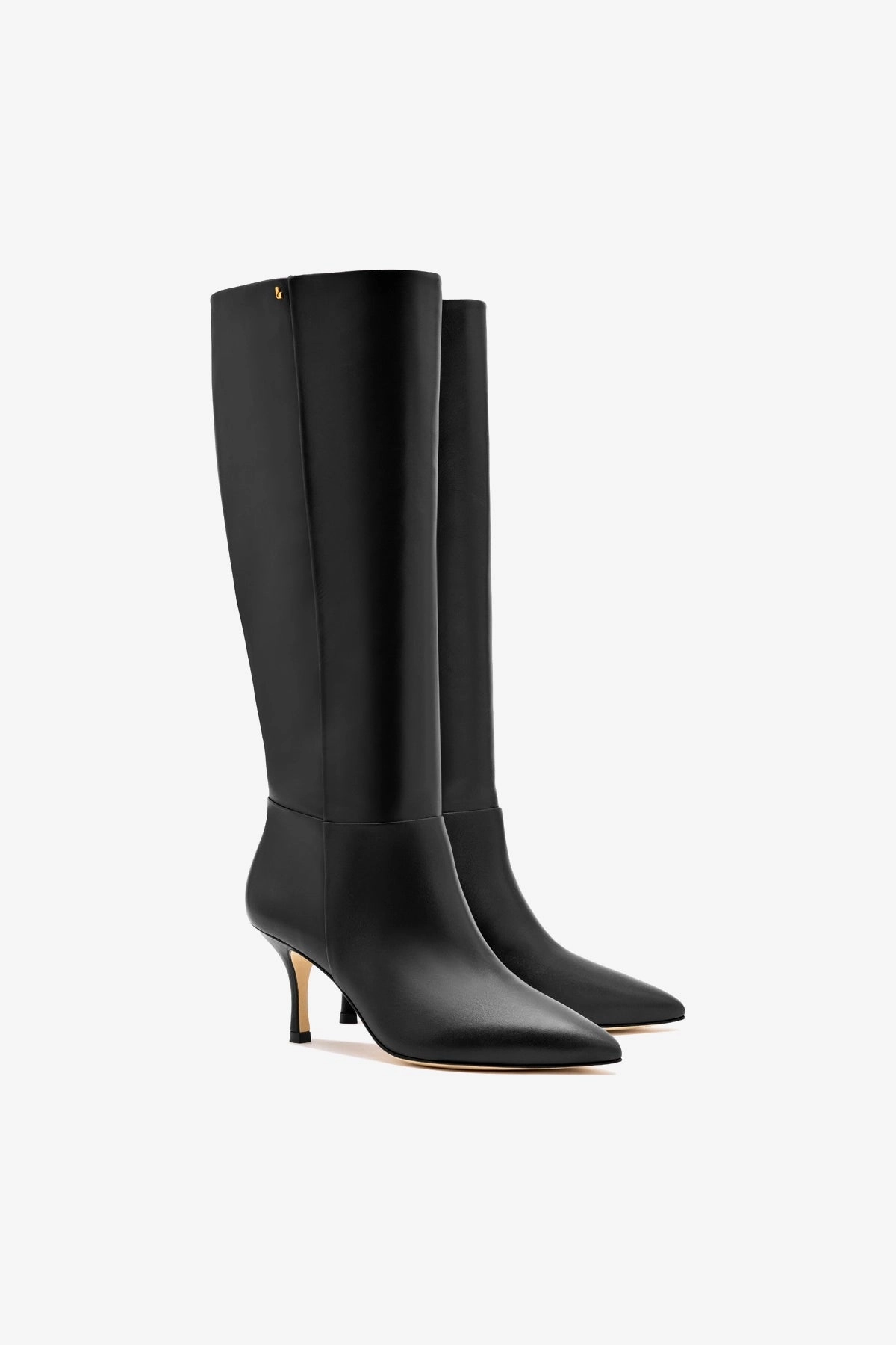 Kate Mid Boot In Black Leather Color Pop City Wear