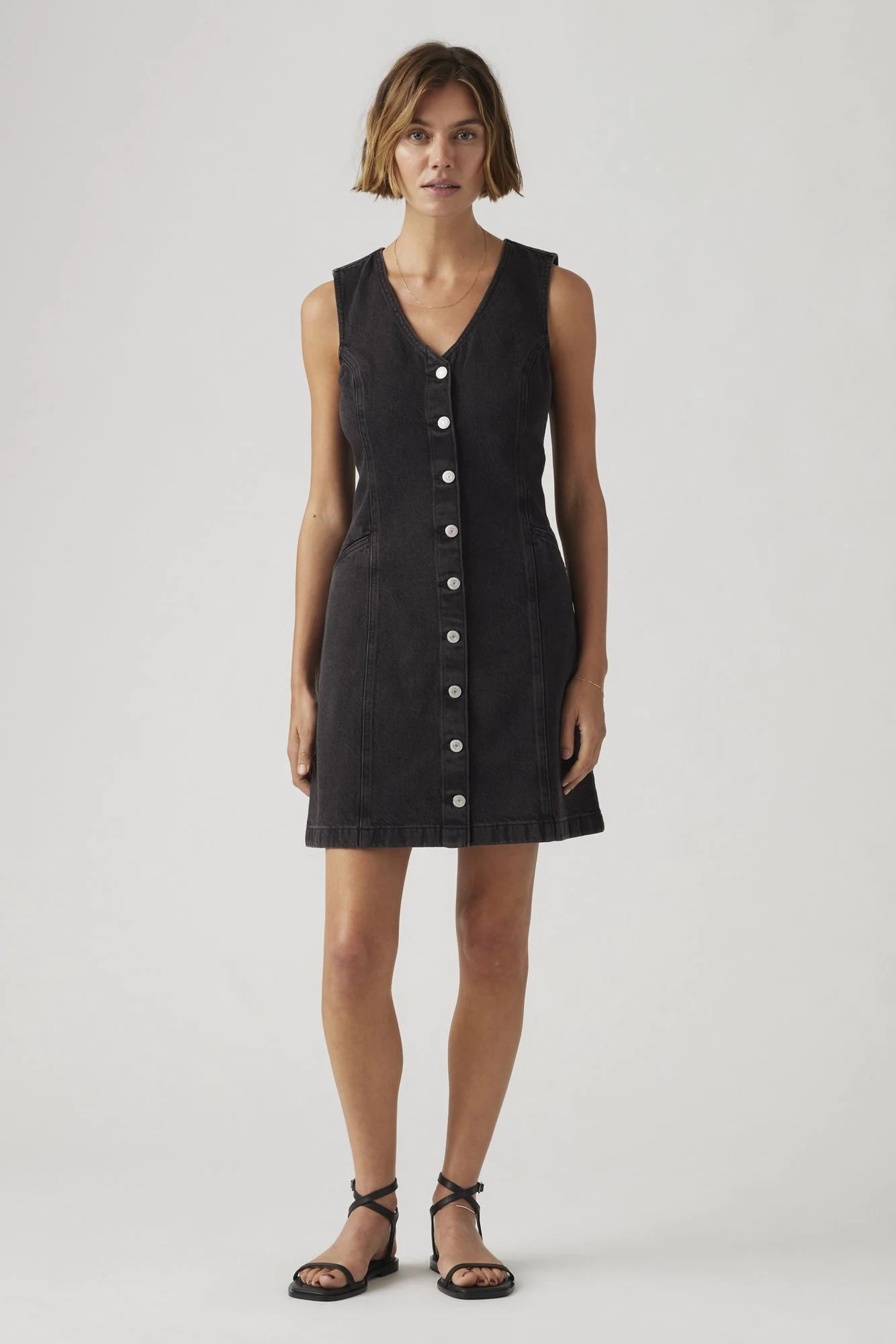 Modern Wear Neutral Tones Vianna Vest Dress