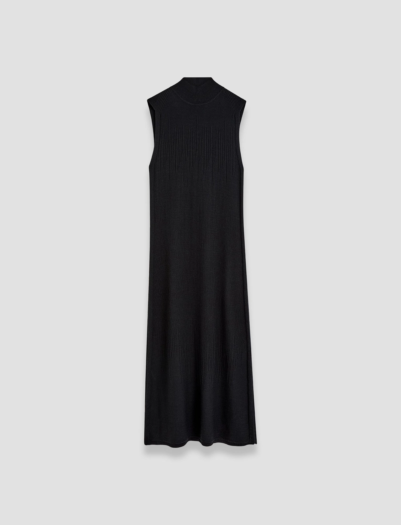High Elasticity Fiber Reinforced Edging Gradient Stitch High Neck Dress
