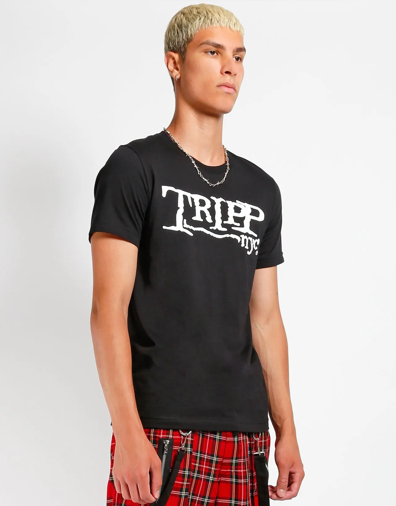 loose but not baggy Street Comfort Tripp NYC Logo Tee