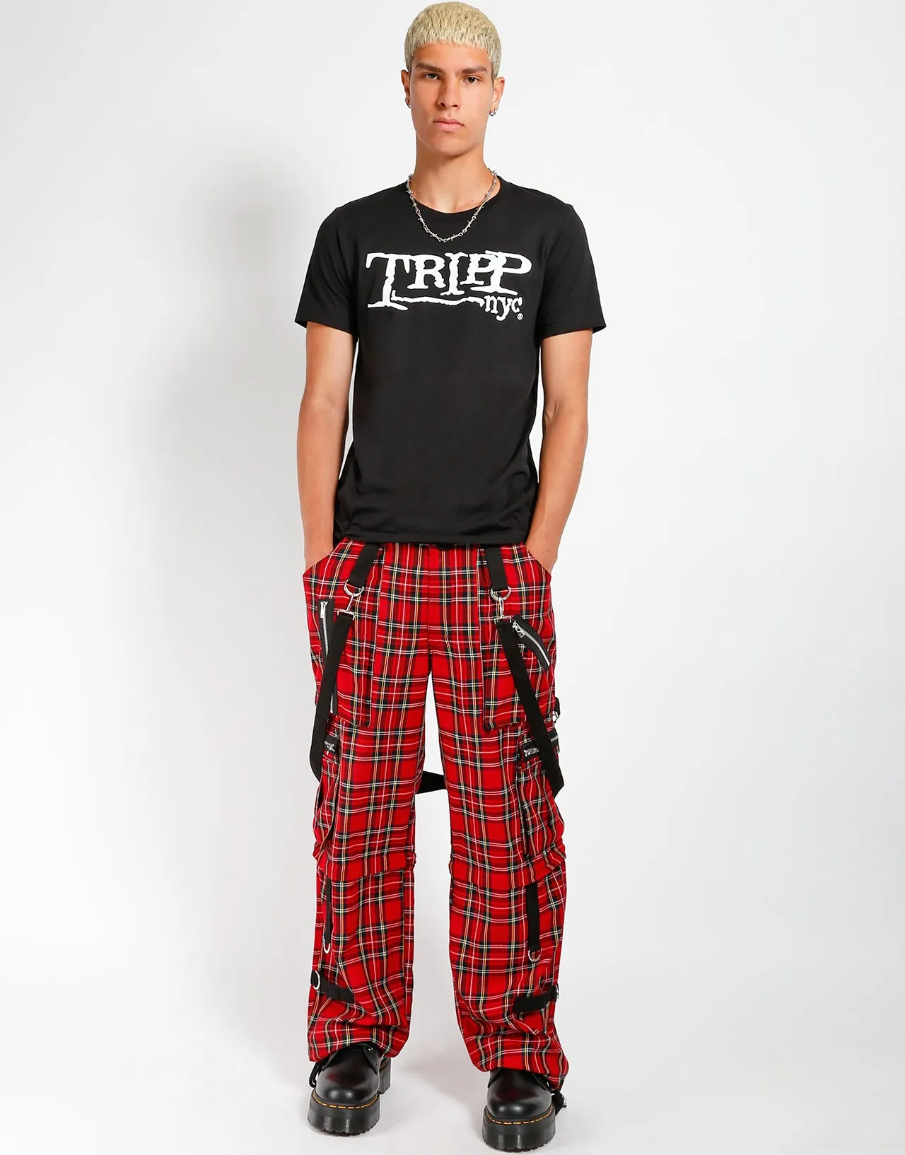 Tripp NYC Logo Tee Heather Texture Finish