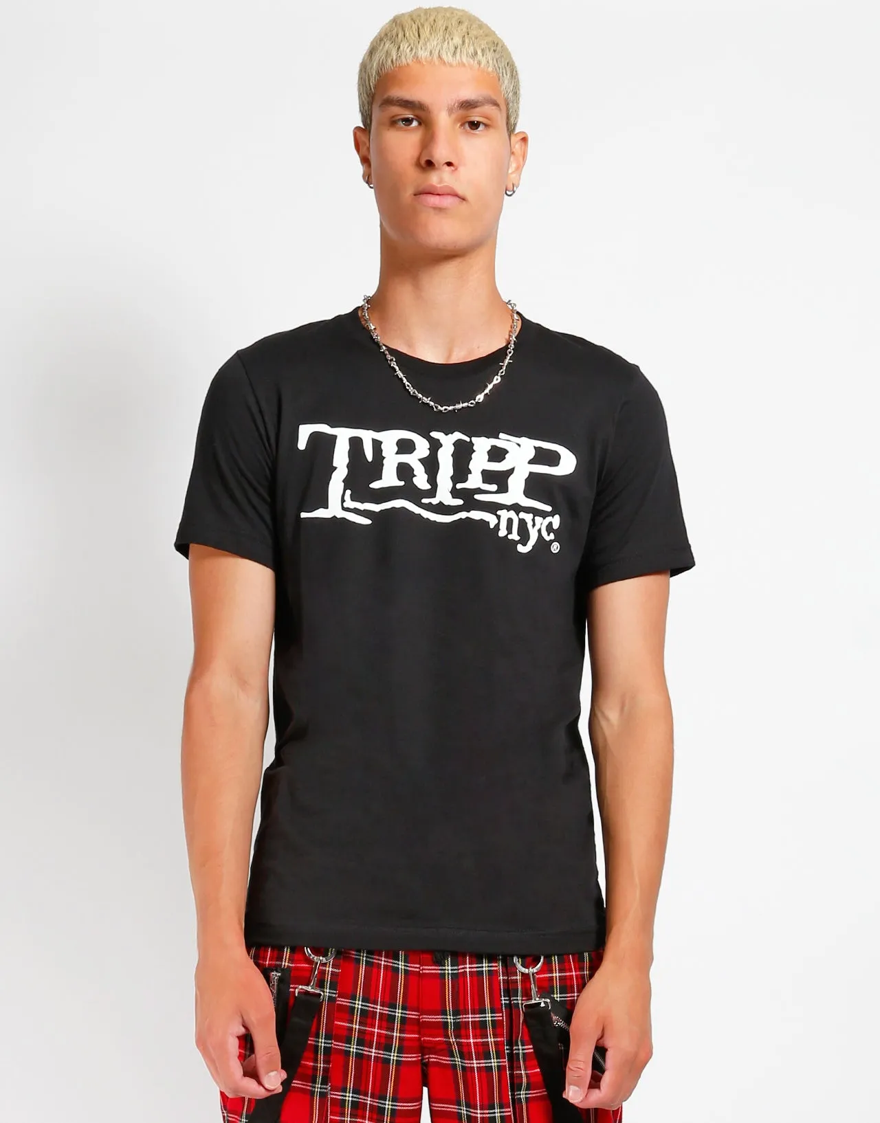 VNeck Style Snag Resistant Surface Tripp NYC Logo Tee