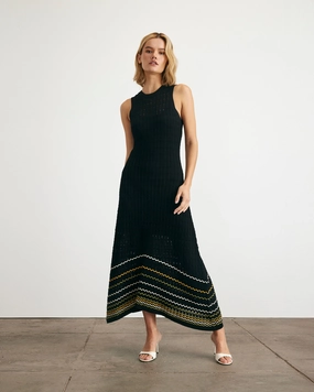 Greyson Dress Ribbed collar