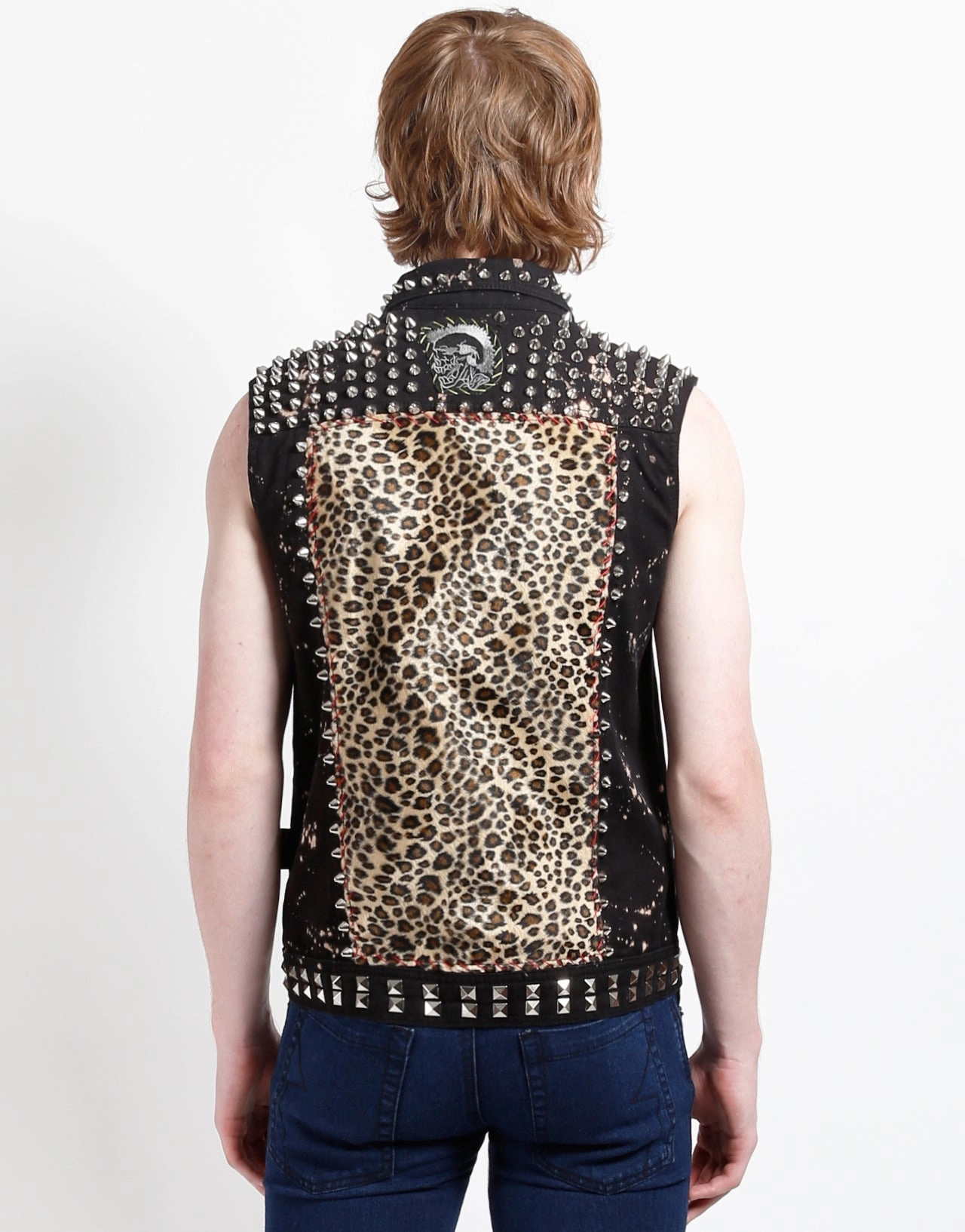 Reinforced Stress Points HAND STUDDED PUNK VEST