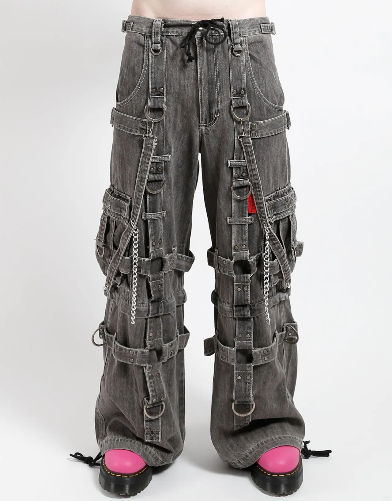 HARNESS DARK STREET PANT BLACK DENIM Utility Pockets Sporty Vibe