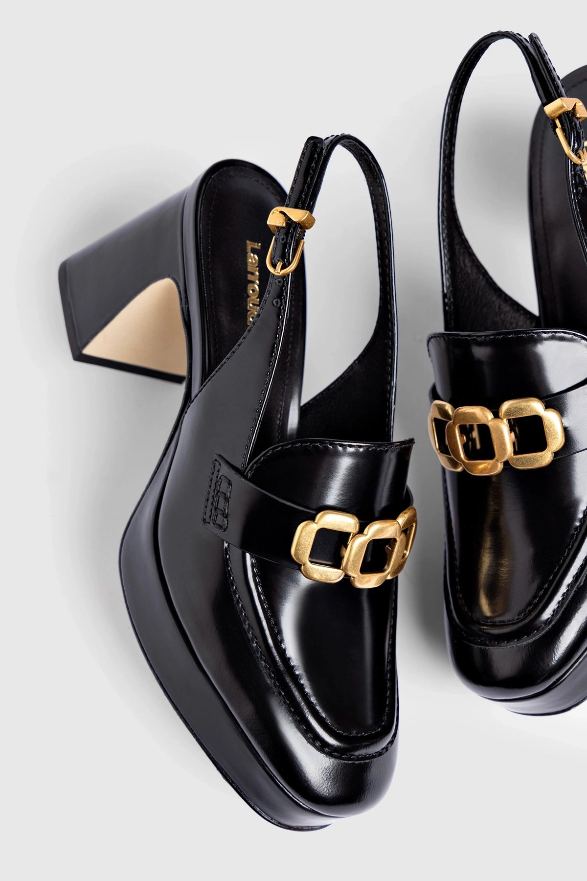 Harrington Loafer Low In Black Box Leather Sole Firm flexible shoes