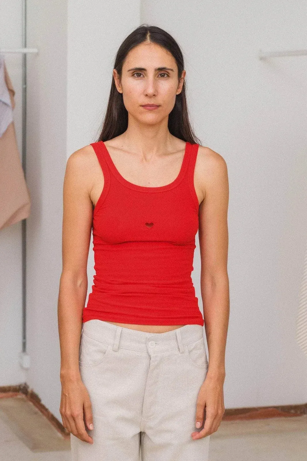 Thermal Regulation Fabric Chic Casual Wear Heart tank