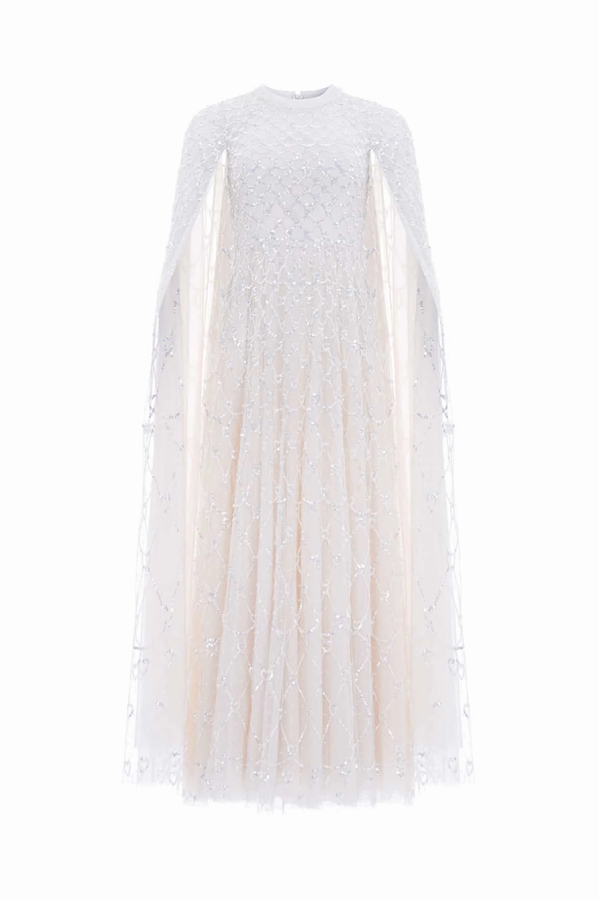 Fresh Combo Heart Lattice Ankle Gown