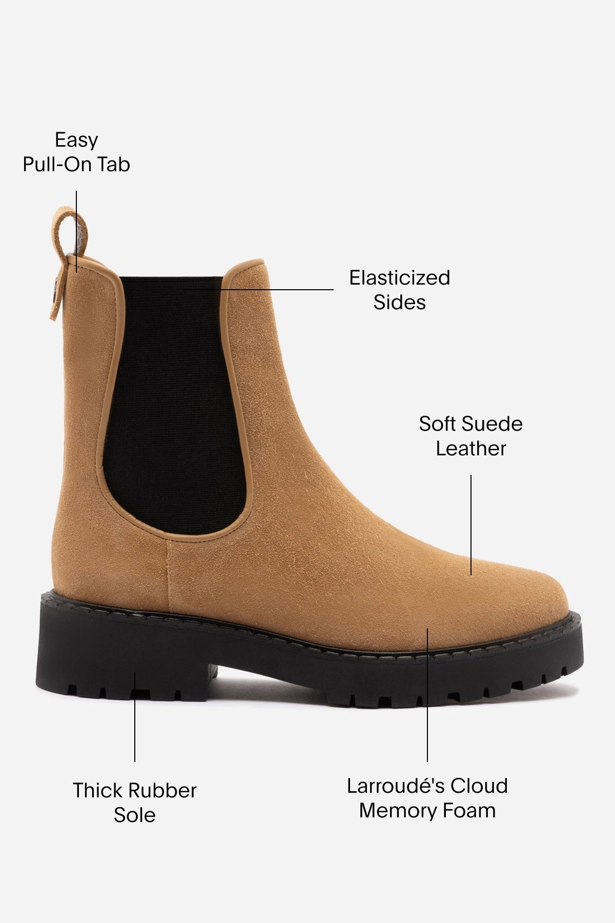 Sancha Boot In Peanut Suede Street Fashion