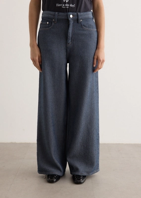 Heavy Twill Marri Denim Jeans Colorfast Dyeing Method