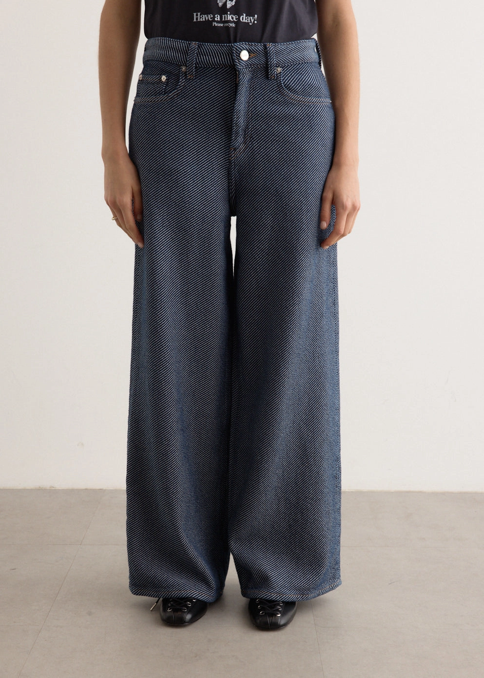 Heavy Twill Marri Denim Jeans Colorfast Dyeing Method