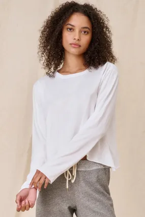 The Long Sleeve Crop Tee Light Outfit Winter Layer