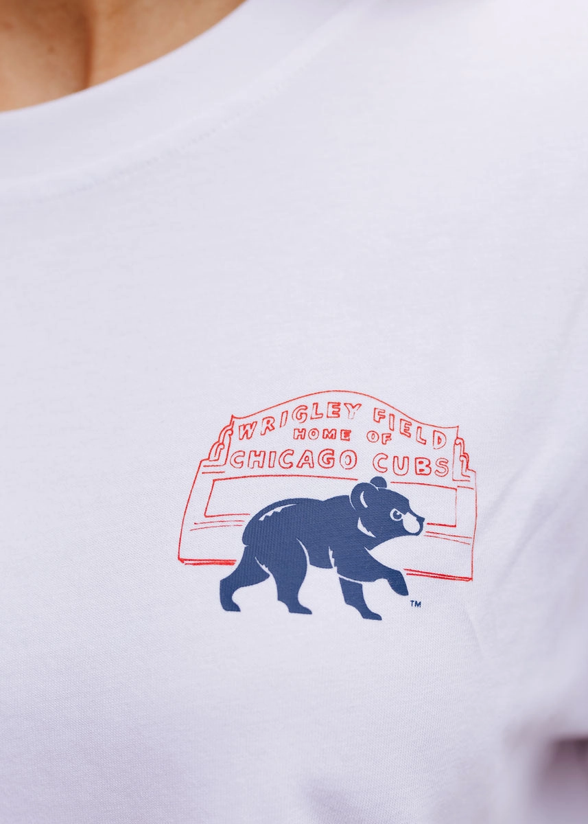 Hey Chicago Wrigley Tee Stretch Fit Top