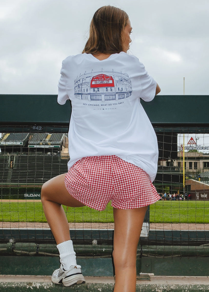 Water resistant coating HeatSealed Seams Hey Chicago Wrigley Tee