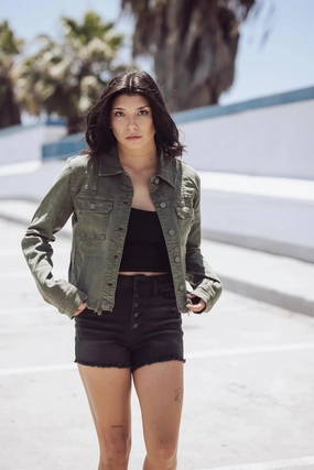 Hidden Uneven Hem Jacket Lightweight Choice Family Style Parent Style Smart Casual